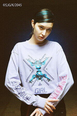 「X-girl」とアニメ「攻殻機動隊 SAC_2045」のコラボアイテム