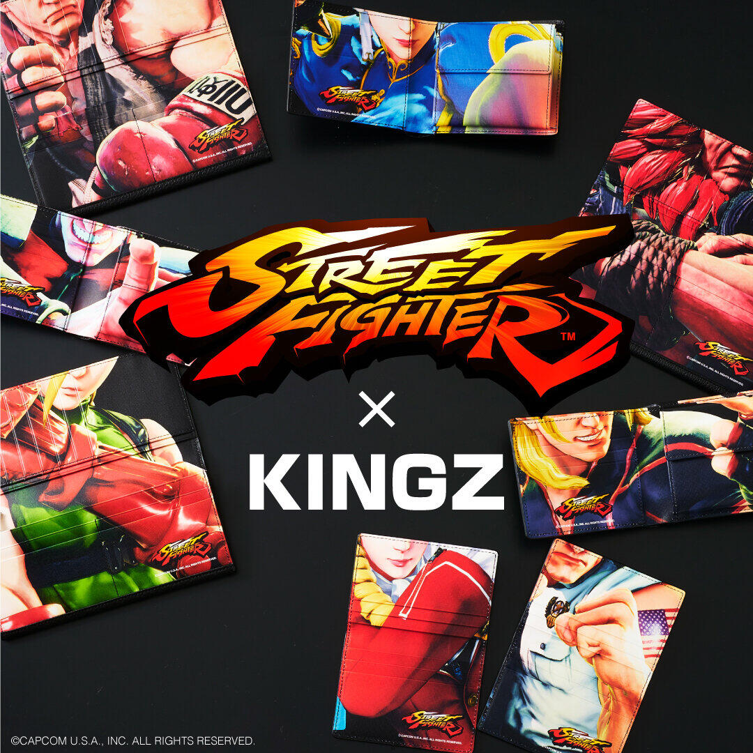 サマンサタバサの「KINGZ」と「ストリートファイターV」コラボ　財布やTシャツ