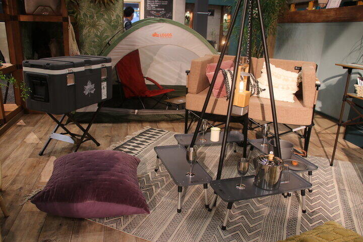 「おうちでアウトドア」のコーナー