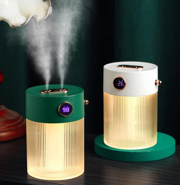 バッテリー内蔵でどこでも使える　水晶のようなデザインの加湿器