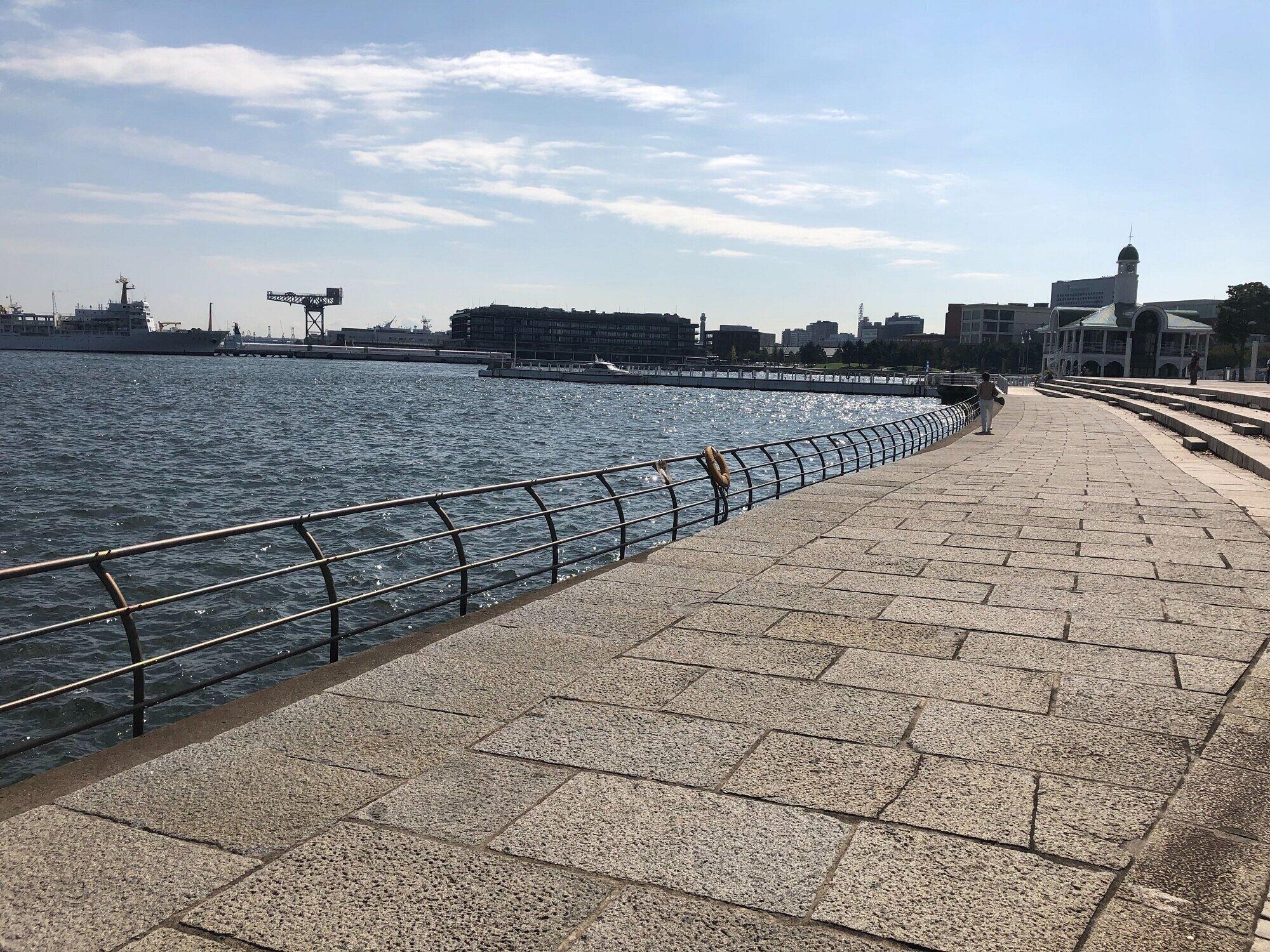 10月13日10時半ごろに訪れた臨港パークの様子