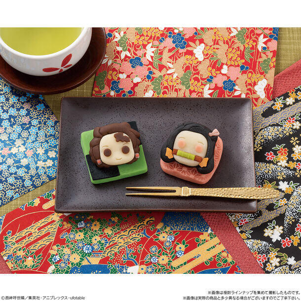 「鬼滅の刃」のかわいいスイーツ　「炭治郎」はチョコ味、「禰豆子」はイチゴ味