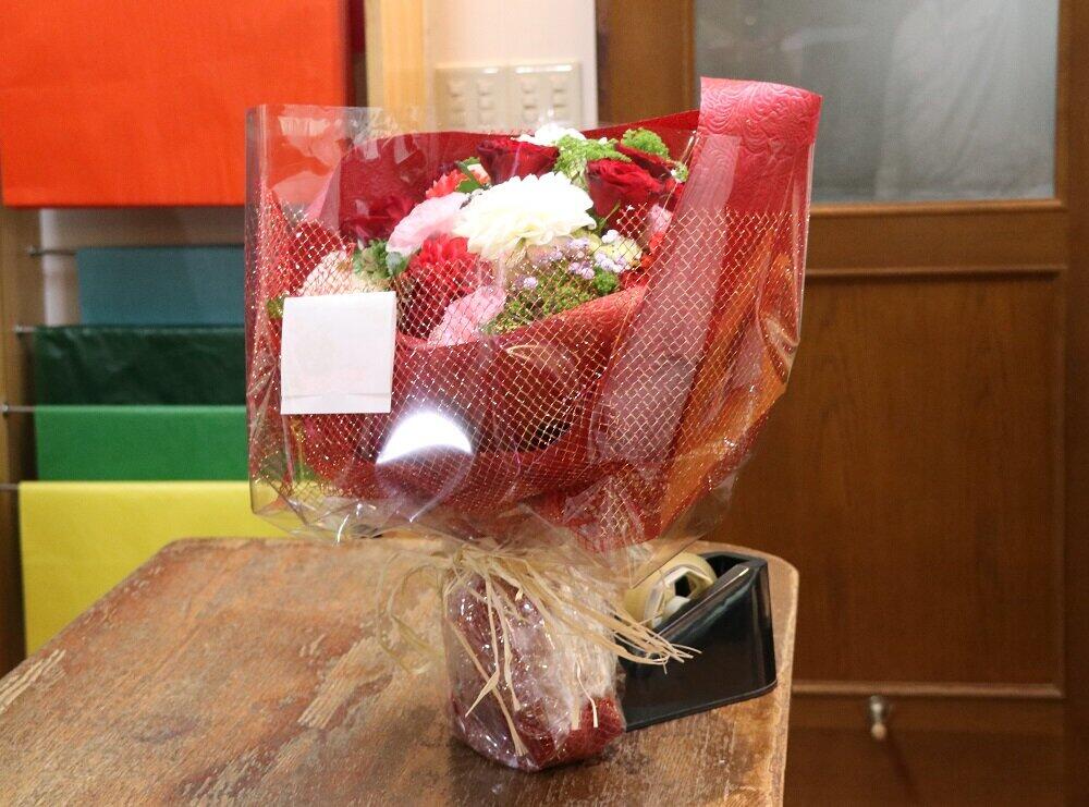 見事、花束が完成！