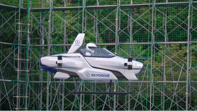 「空飛ぶクルマ」展示用モデルを一般公開 日本初の有人飛行に成功した「SD-03」