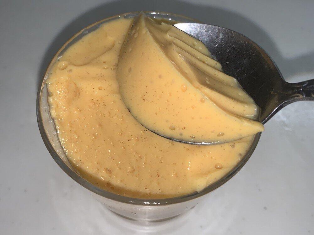 冷やすとプリンのように固まった