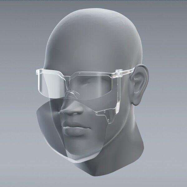 凸版印刷とサントリー酒類が開発した「飲食用フェイスシールド」