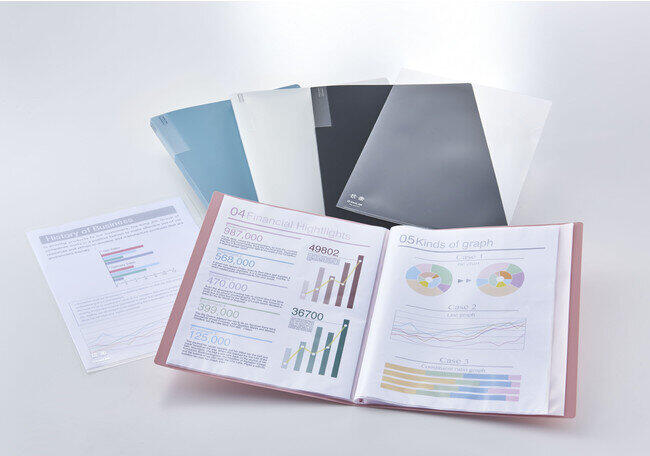 表紙から背見出しまで抗菌仕様　「抗菌クリアーファイル／ホルダー」