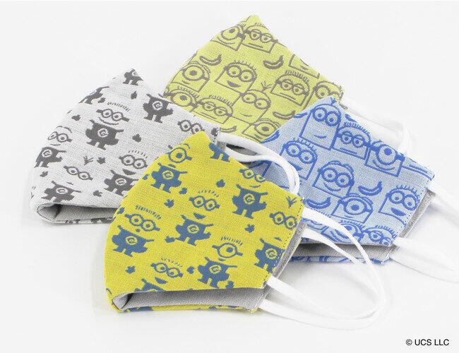 「ミニオン」デザインの高機能布マスク こどもから大人まで楽しめる