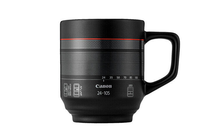 キヤノン公式ファングッズ　レンズがモチーフのマグカップやタンブラー