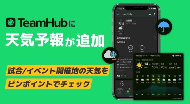 天気予報機能が追加