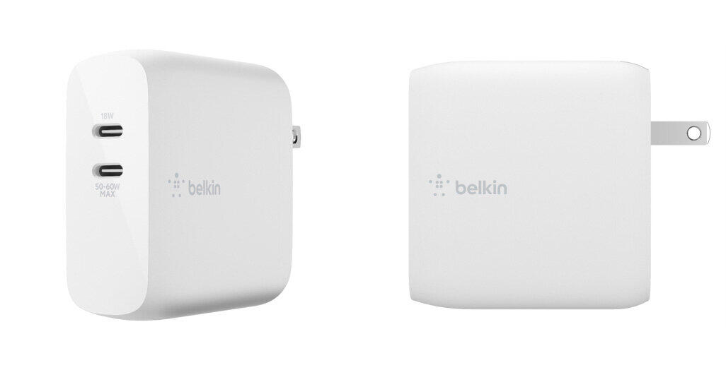 GaN採用、コンパクトながらパワフル　ベルキンからUSB充電器　