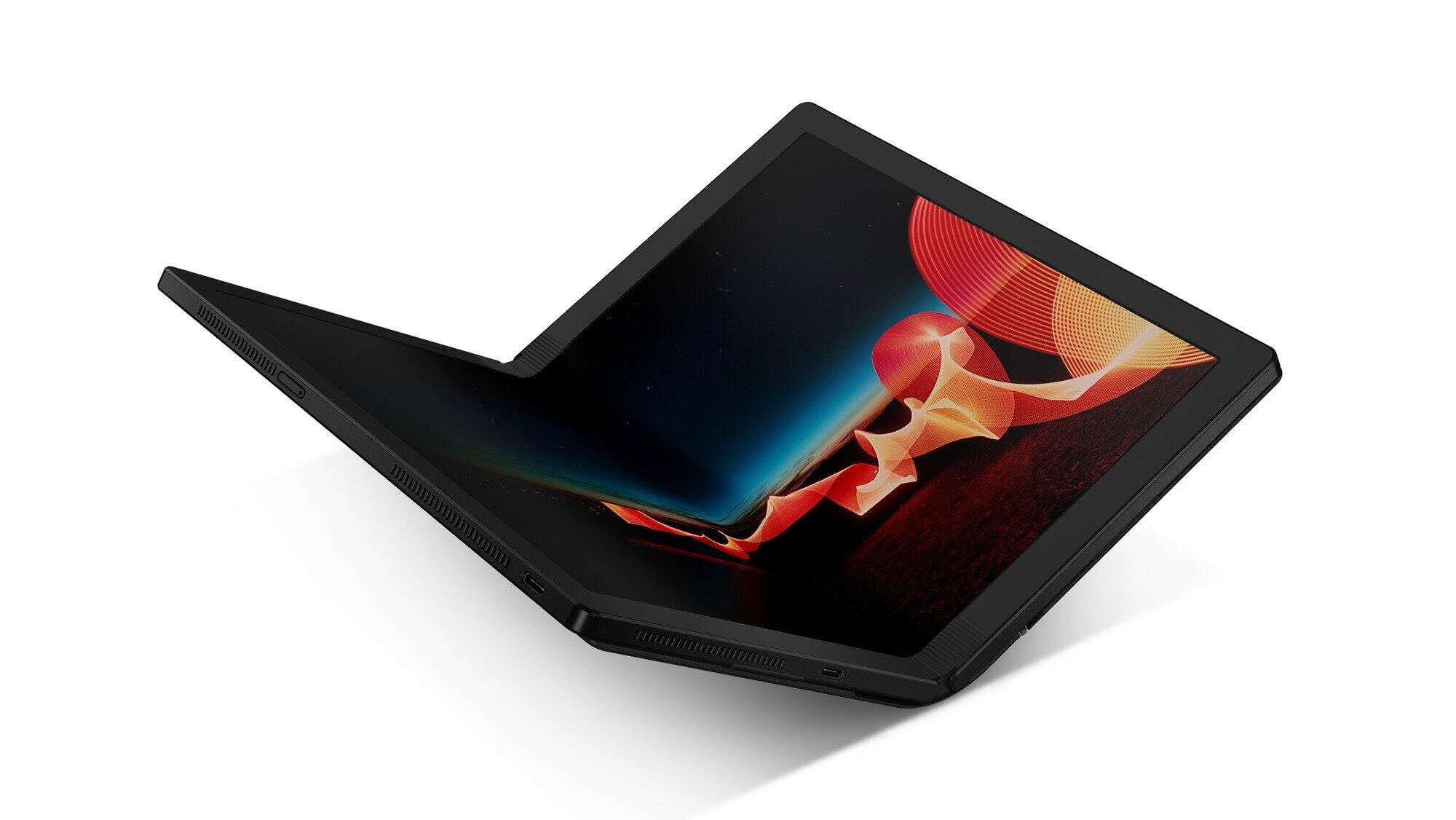 画面が折りたためる「ThinkPad X1 Fold」　いつでも「5G」高速ネット通信で