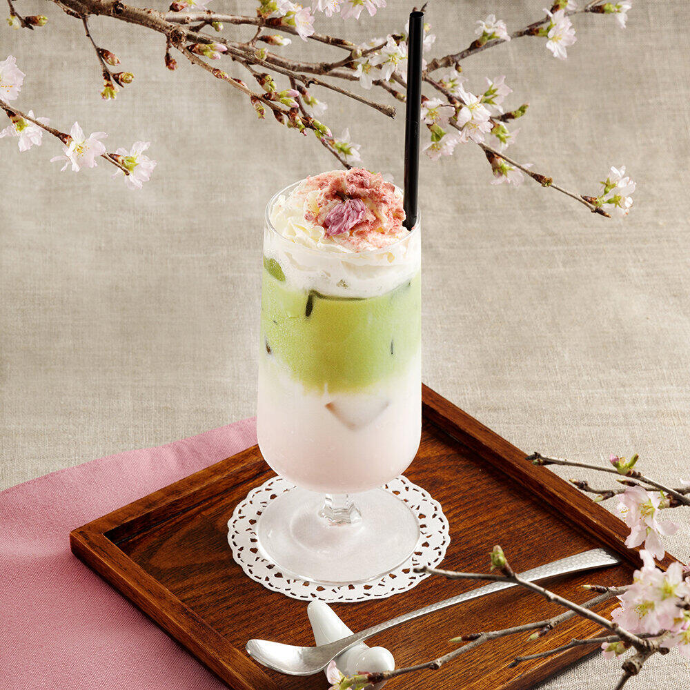桜づくしの「さくら抹茶カフェ」