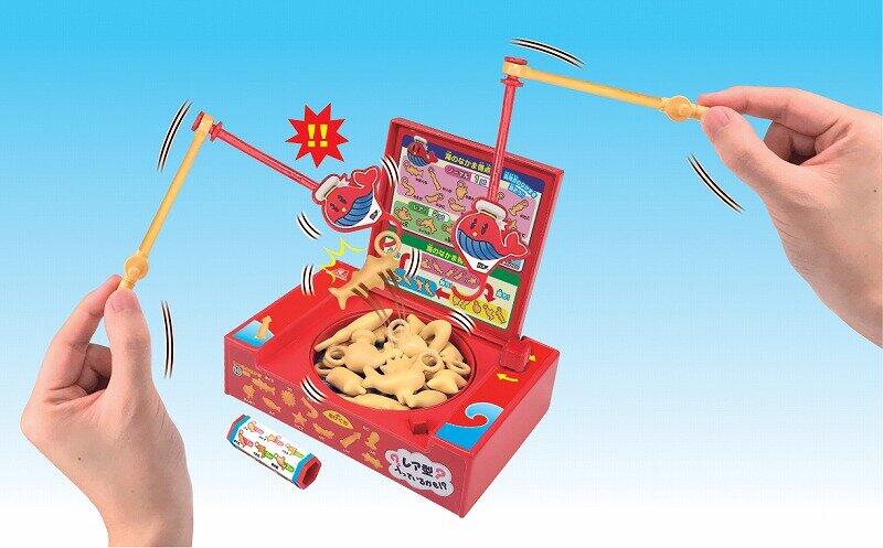 「おっとっと」が釣りゲームに　「海のなかま」を釣って競う