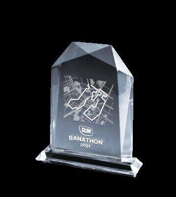 賞品「バナナ型コースをプリントしたトロフィー」