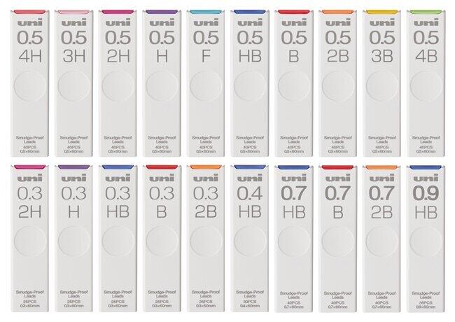 三菱鉛筆「uni」4H～4Bの計20種類に　ラインアップ拡充
