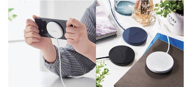 Phone12シリーズなどで使用できる　「マグネットワイヤレス充電器」2モデル