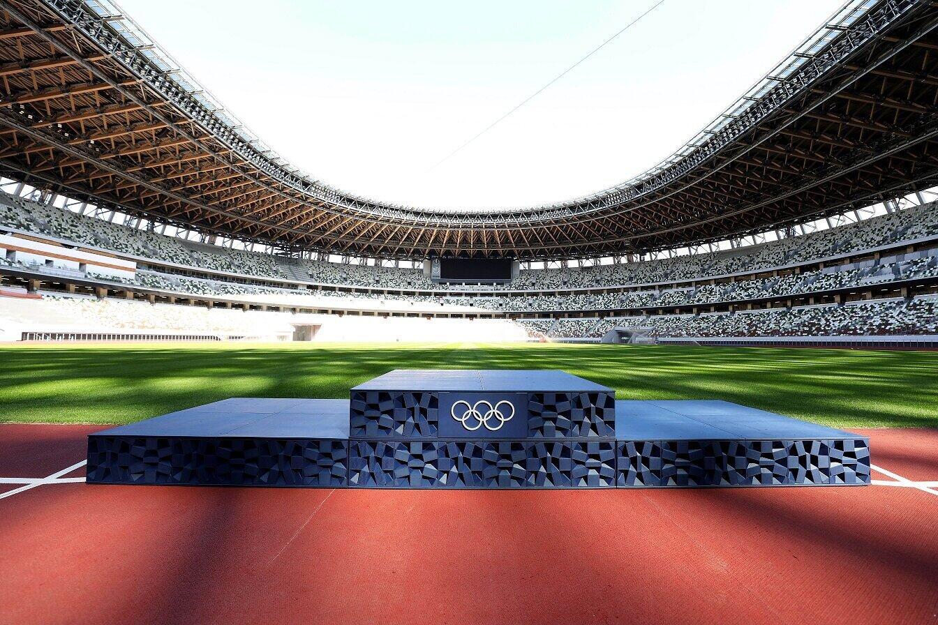 東京2020オリンピック表彰台(c)Tokyo 2020