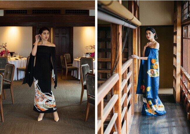 袖が覆うように付いており、より着物の袖のような表現になっている「Plume (プリュム)」