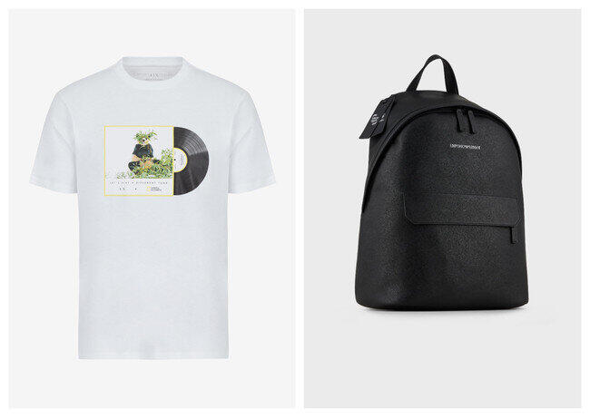 （左から）AX ARMANI EXCHANGE、EMPORIO ARMANI