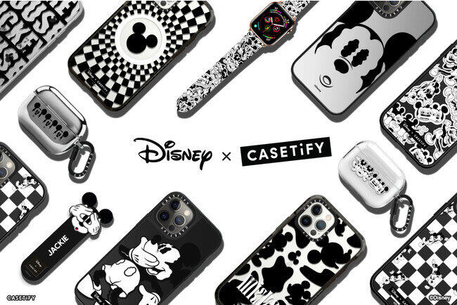 CASETiFY」からディズニーコラボ第3弾 モノクロデザインのスマホケース