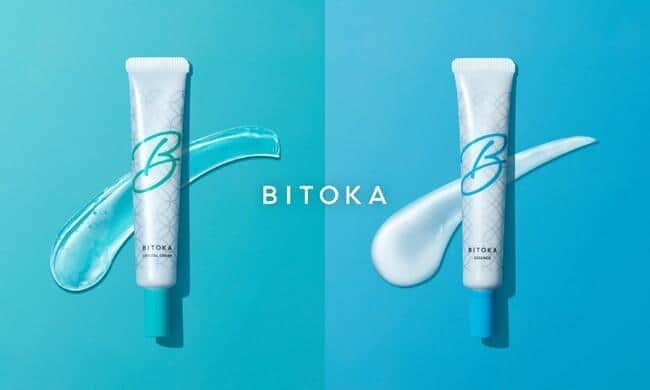 「BITOKA アンピュール10」クリスタルクリーム （左） 花蜜酵母エッセンス（右）