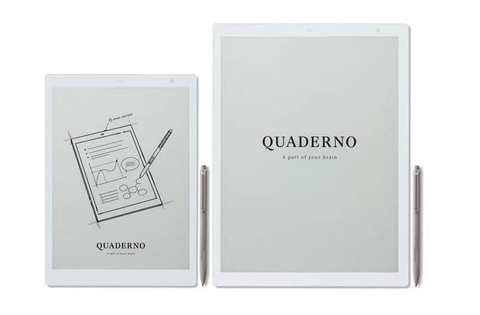 富士通の電子ペーパー「QUADERNO」　紙とペンのような書きやすさ＆読みやすさ