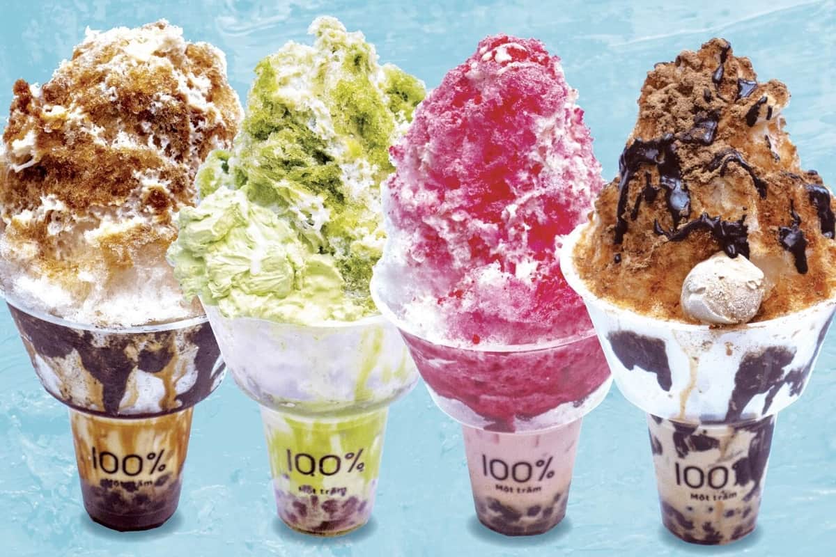 タピオカにふわっふわかき氷を載せちゃった　4種類の味で期間限定