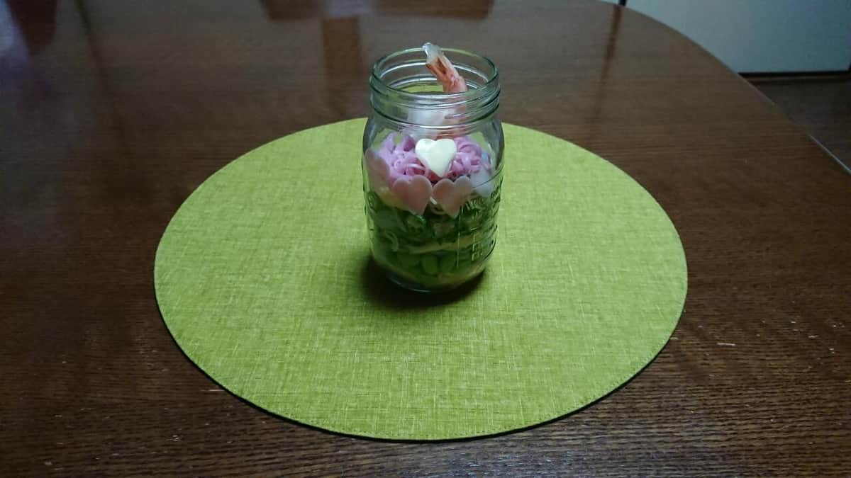 ジャーサラダのようにジャーポットに詰めてみた