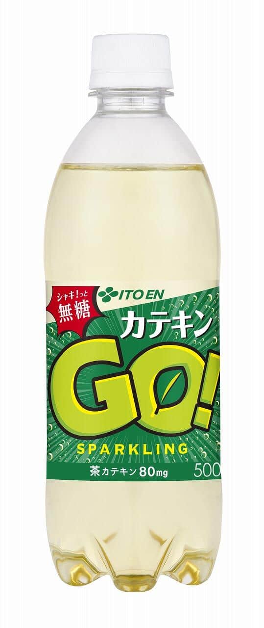 シャキっとできるカテキン入り無糖炭酸　「カテキンGO！SPARKLING 」伊藤園