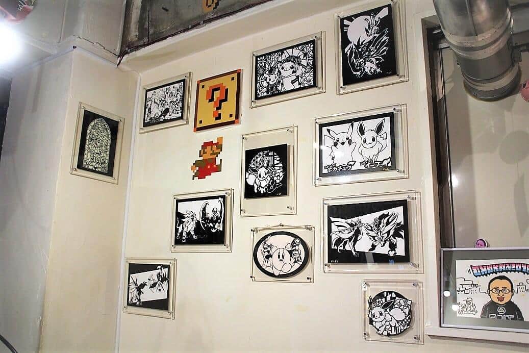 84スタッフのMakiさん自作の切り絵作品