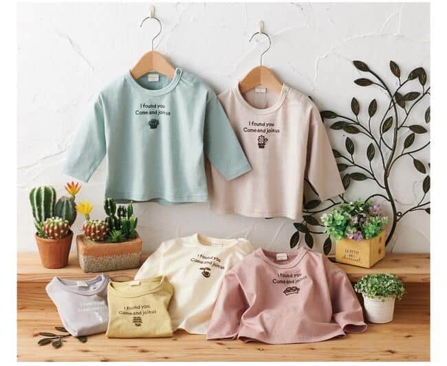 赤ちゃん本舗のシードペーパー付「長袖Tシャツ 植育」