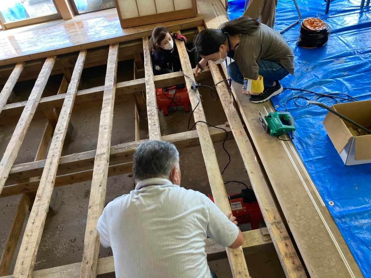 大町町の浸水による被害の様子（写真提供：ピースボート災害支援センター）