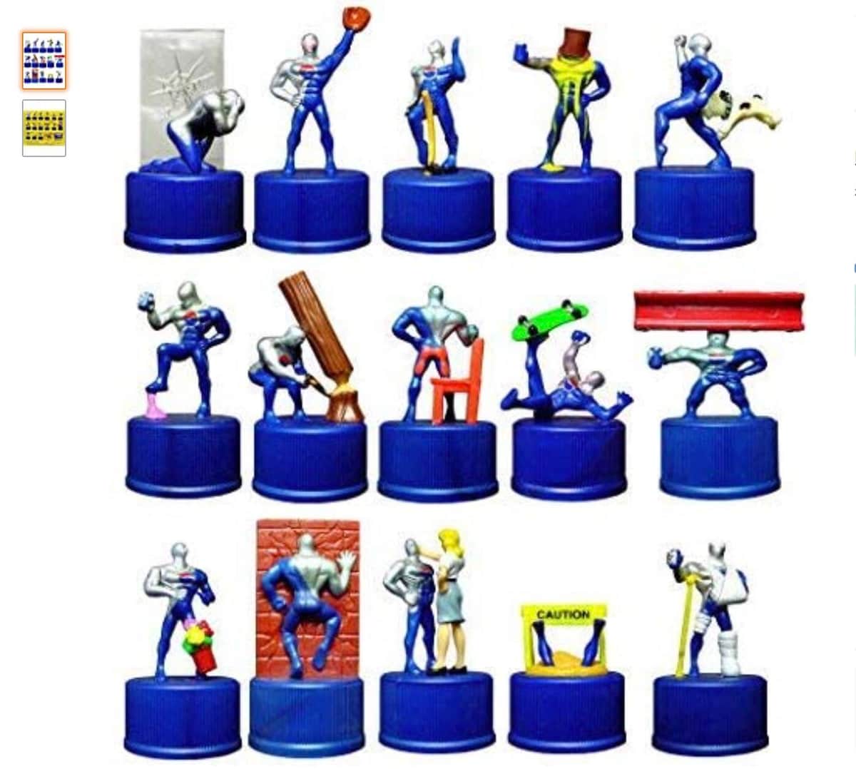 ペプシマンのボトルキャップもキャンペーンで登場したが（画像はアマゾンの商品ページから）