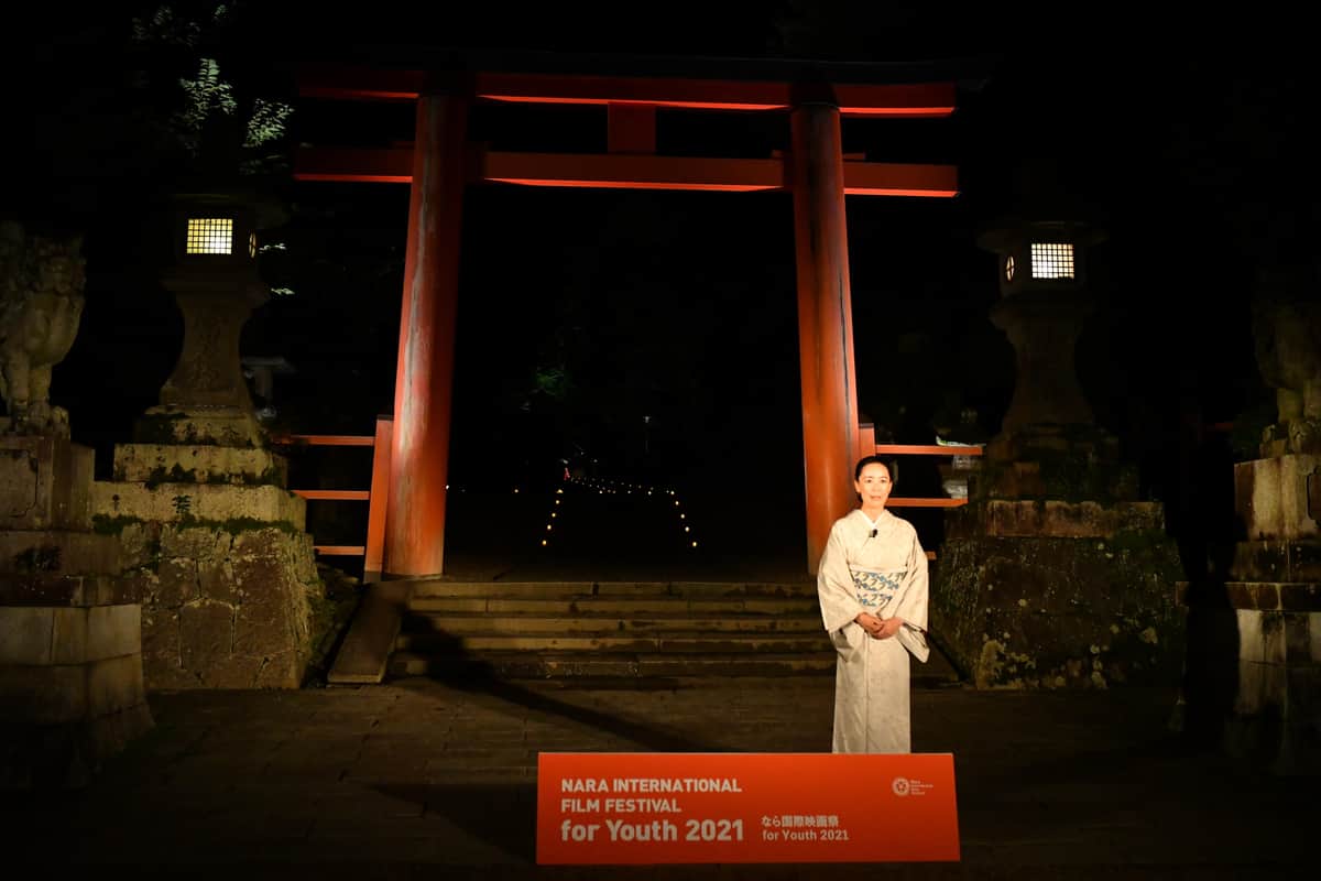 クロージングセレモニーで思いを語った、「なら国際映画祭 for Youth 2021」エグゼクティブディレクターの河瀨直美さん