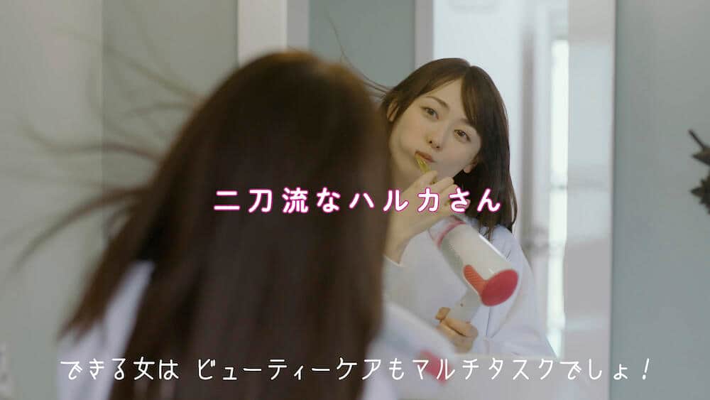 ドライヤーをかけながら歯磨きと、ゆるくも効率的に自分磨き