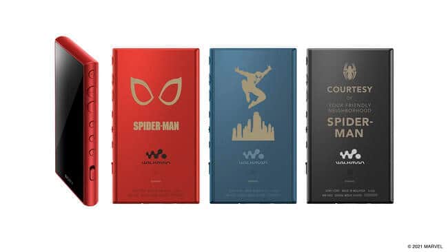 「スパイダーマン」特別デザイン　ヘッドホン、スピーカー、ウォークマン