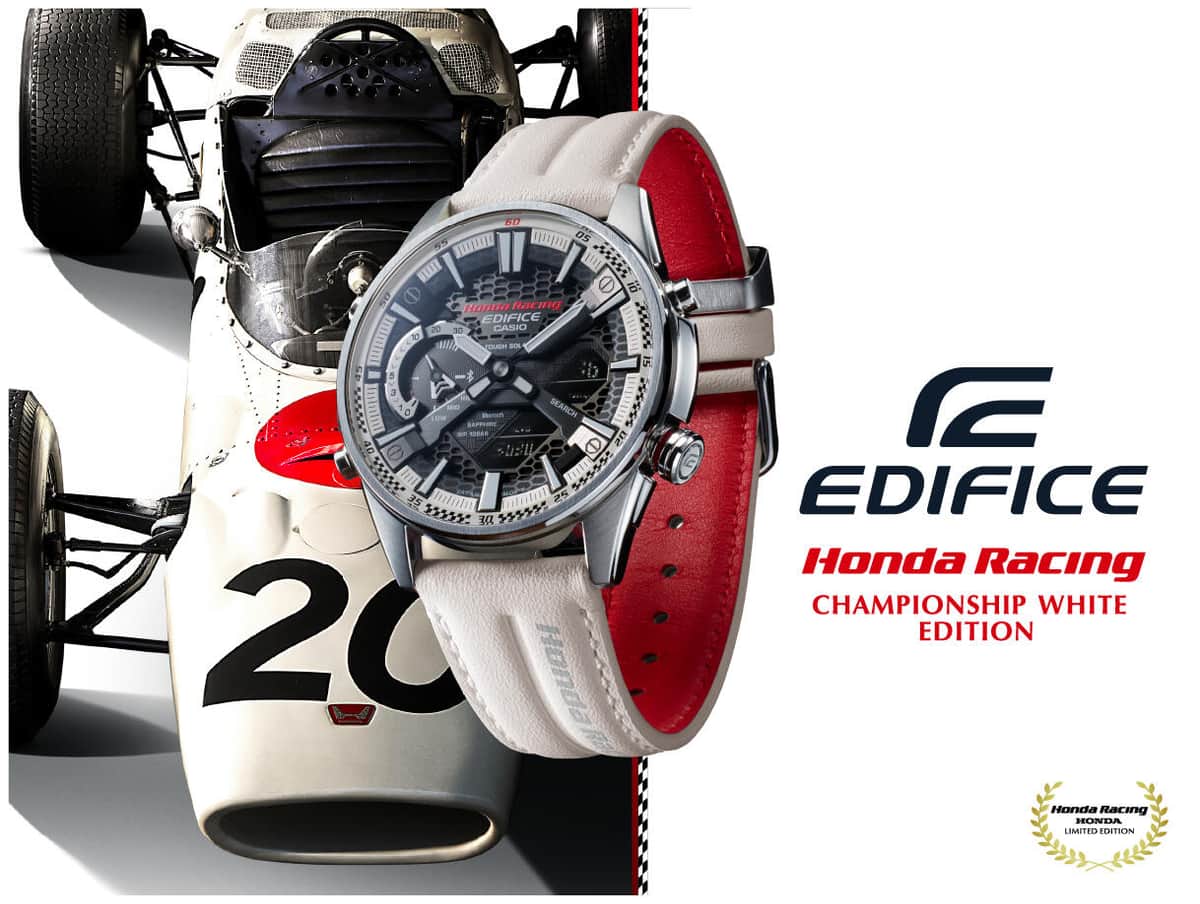 カシオ「EDIFICE」から「Honda Racing」とのコラボモデル　「RA271」モチーフ