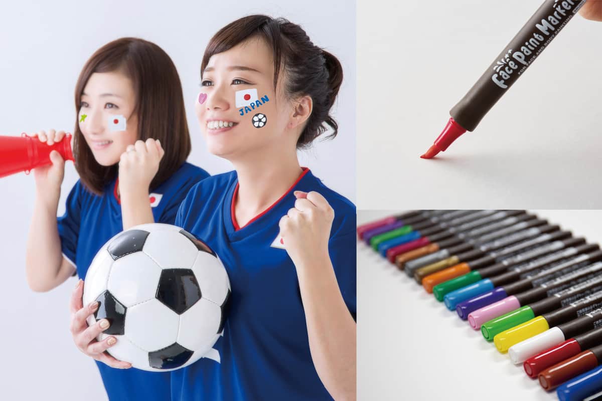 シヤチハタが手掛ける「フェイスペイントマーカー」
