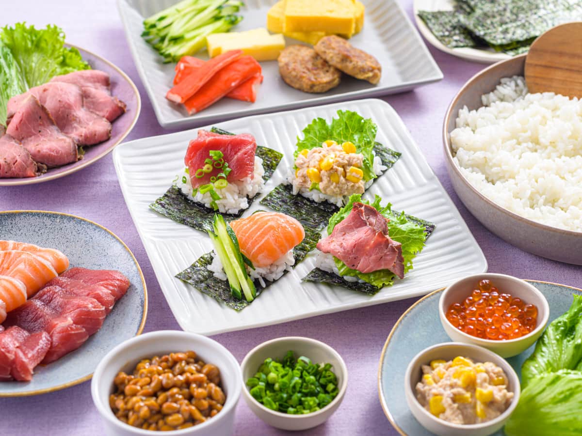 さまざまな具材を使ってアレンジ、誰でも楽しめる「のっけずし」