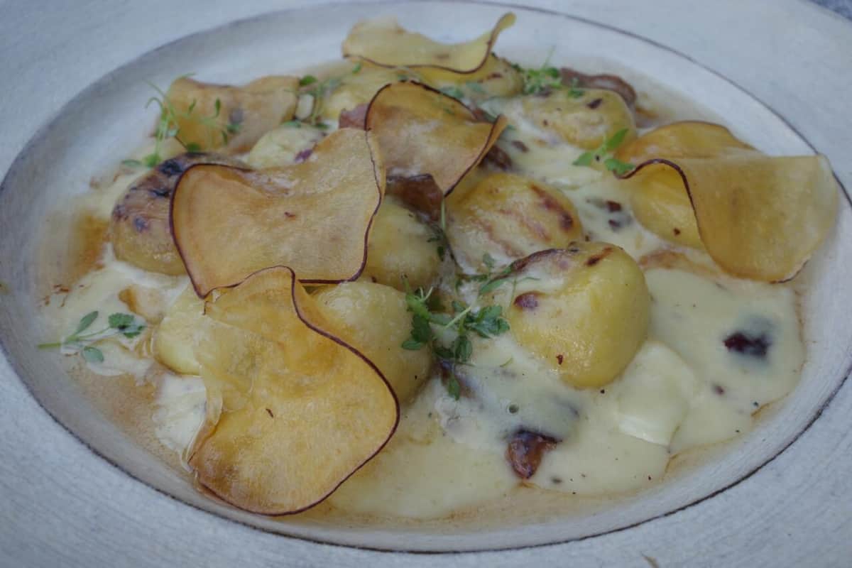 薩摩芋のニョッキ ～ブリーチーズのソース～