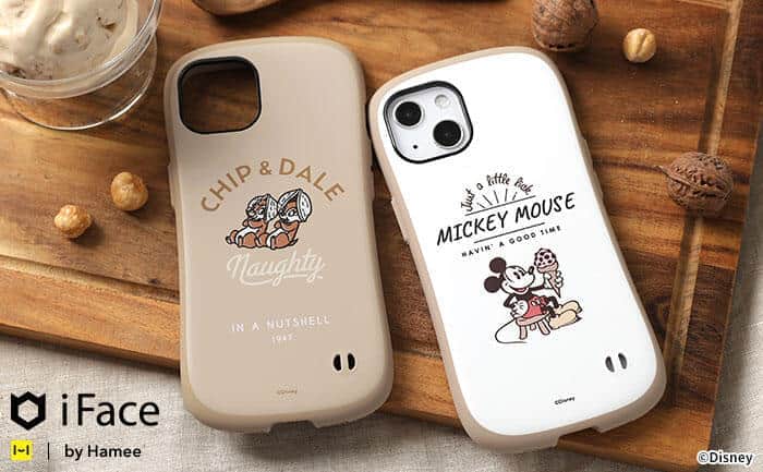 「ミッキーマウス」「チップ＆デール」デザイン　iPhone 13向けケース