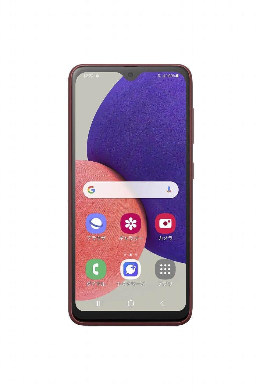 5Gスマホ「Galaxy A22 5G」　丸みを帯び持ちやすいデザイン