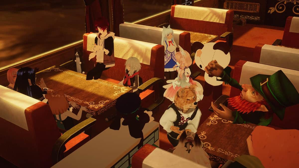 移動中の汽車内。笑い声が絶えなかった（Hiroshige No.36にて／画像2）