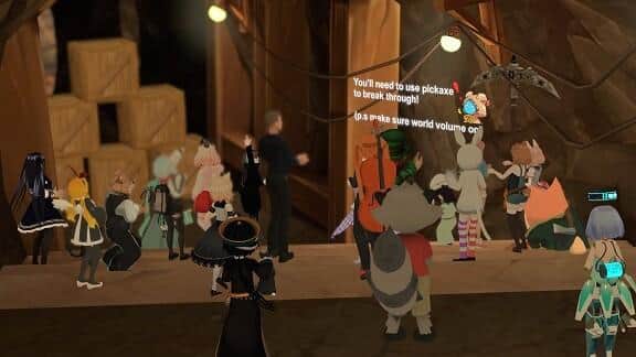 木箱の山（左奥）を、ピッケル（右奥）で壊して進む（Sunshine Cove  [MapAWeek]  pt.7にて／画像3）