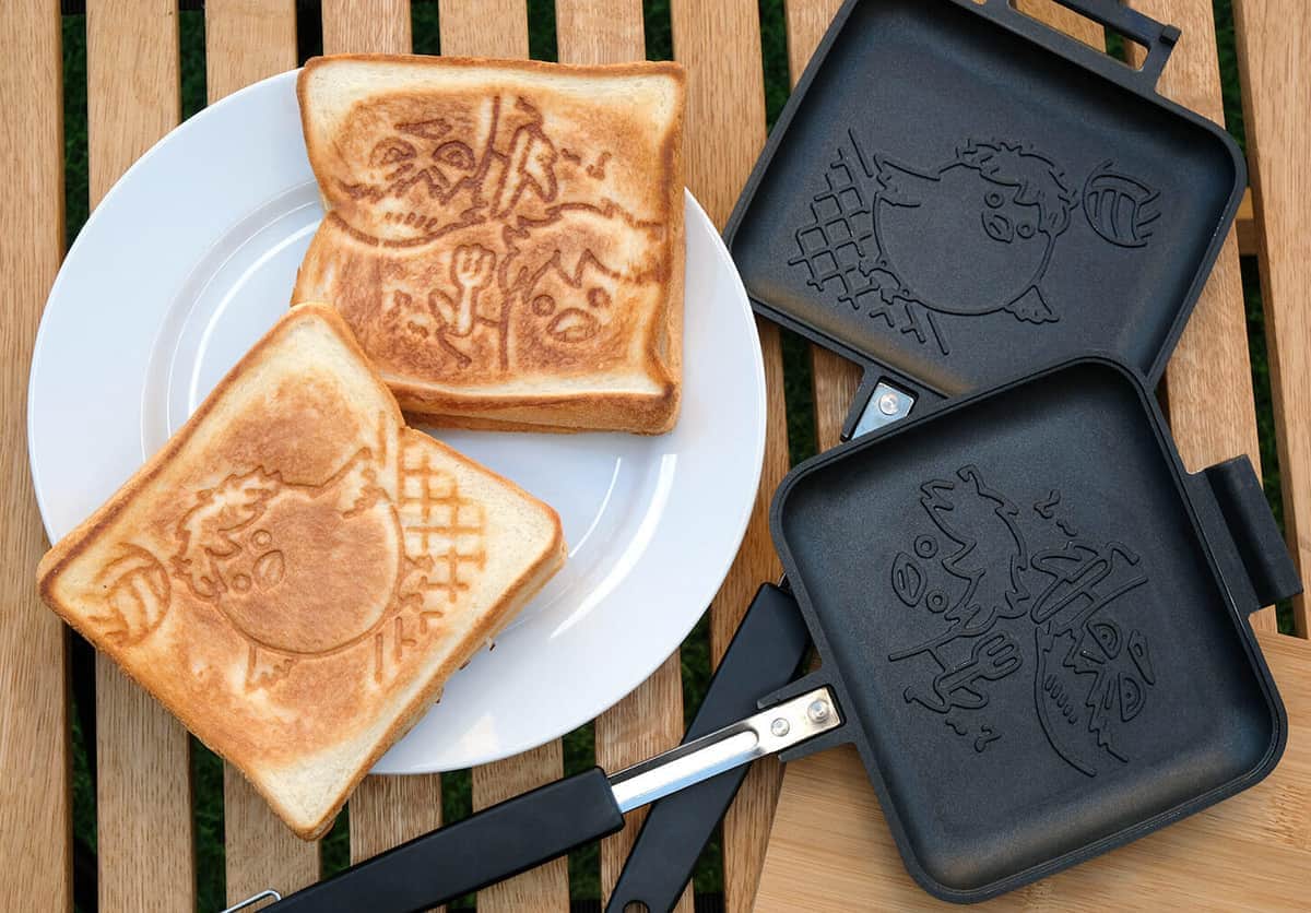 「ハイキュー！！」とコラボのホットサンドメーカー　新潟県燕市で金型から作成