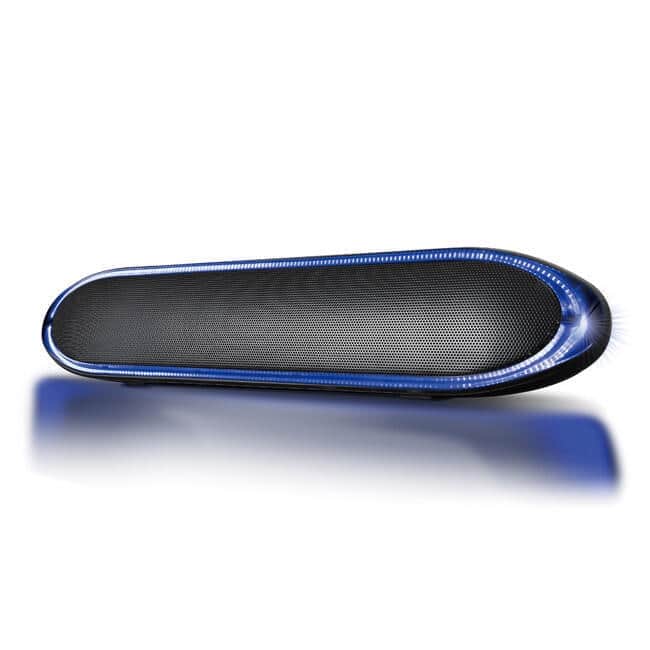 「スリムイルミネーションスピーカー SP-33」　「推しカラー」選んで音楽を楽しむ