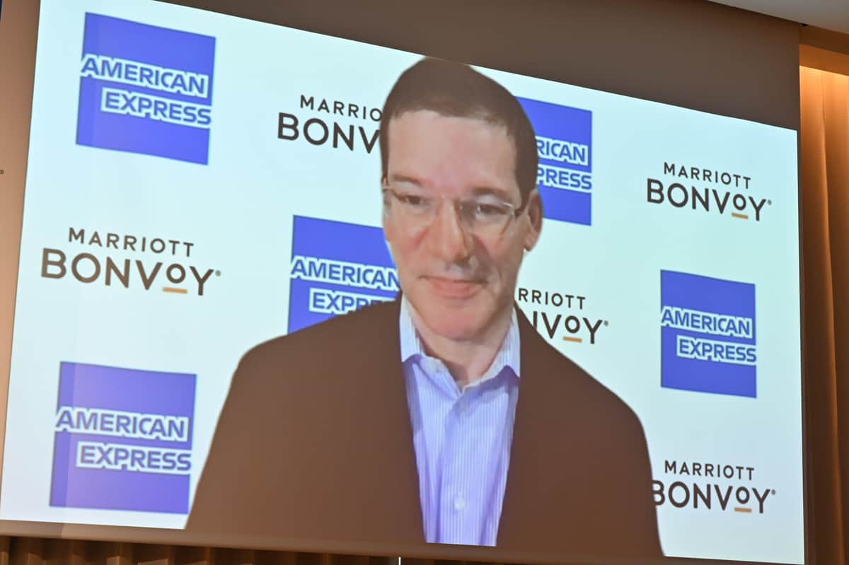 マリオット・インターナショナルロイヤルティ担当 シニアヴァイスプレジテント デイビッド・フルーク氏がリモート出演