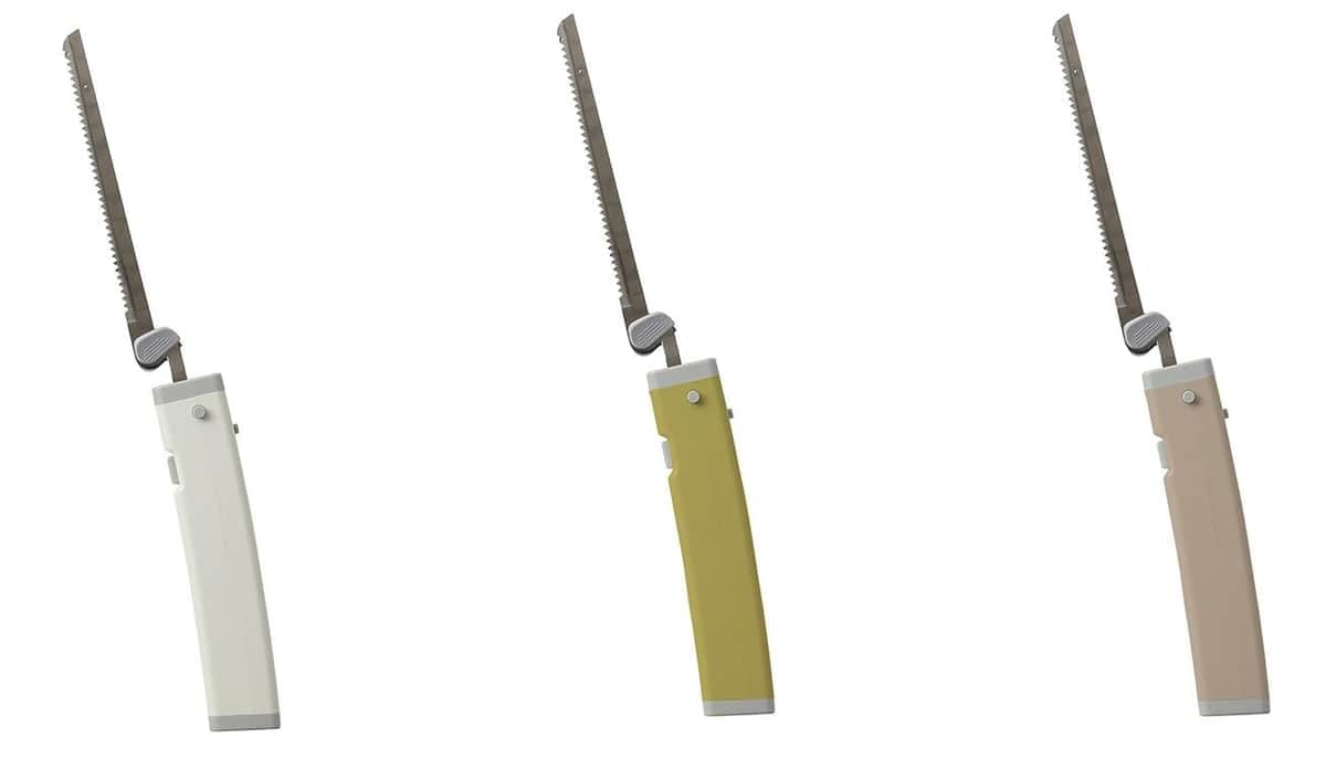 具だくさんサンドイッチやローストビーフを上手にカット　コードレス電動ナイフ