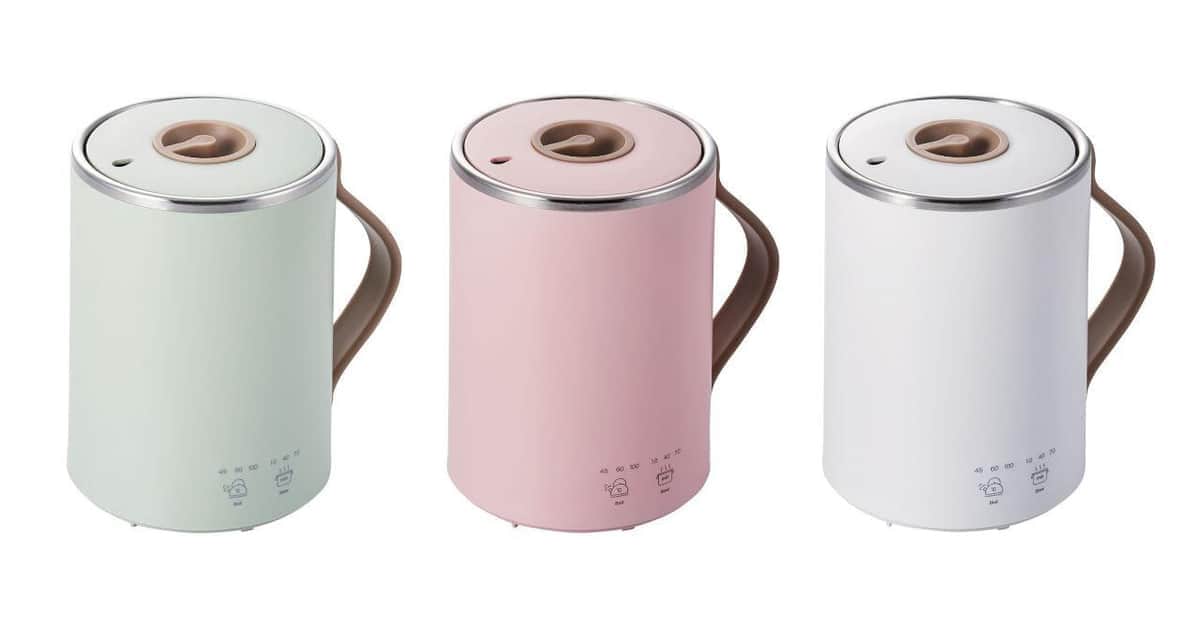調理後そのまま食べられる　マグカップ型電気鍋